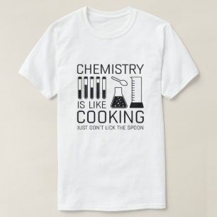 Camiseta Química é como Cozinhar