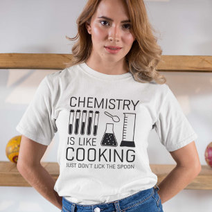 Camiseta Química é como Cozinhar
