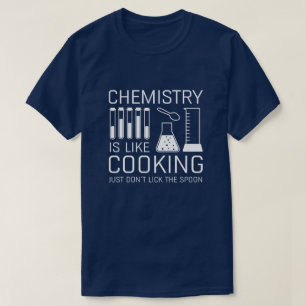Camiseta Química é como Cozinhar