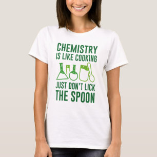 Camiseta Química é como Cozinhar