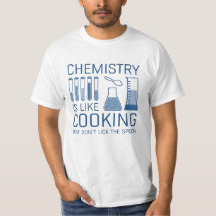 Camiseta Química é como Cozinhar