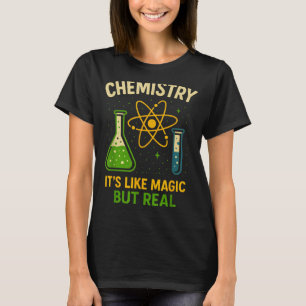 Camiseta Química É Como Magia Professor de Ciência Engraçad