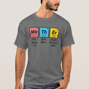 Camiseta Química engraçada do Nerd Mãe Dia de as mães P