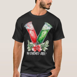 Camiseta Química Festiva Tubo de Ensaio Arte Pun