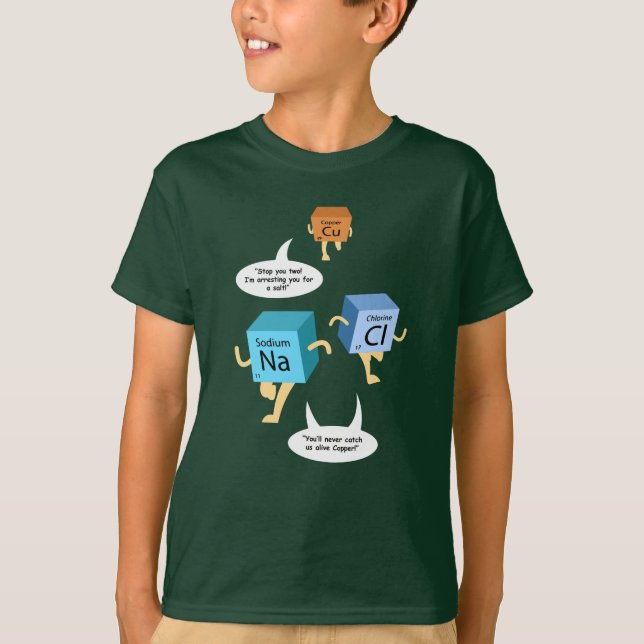 Camiseta Química Gag de Ciência de Elementos de Mesa Periód (Frente)