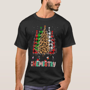 Camiseta Química Leopard Red White Xadrez Natal