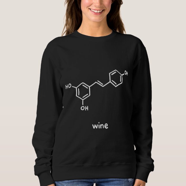Camiseta Química Molécula De Vinho, Scoop (Frente)