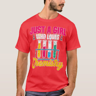 Camiseta Química Mulheres Nerd Cientista Geek Raparigas Ch