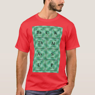 Camiseta Química Pun Engraçado Ciência Periódica de Mesas Q