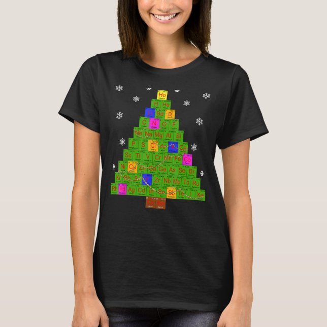 Camiseta Química Química Ciência Feia Presente de Natal (Frente)