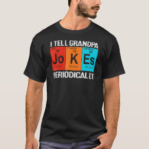 Camiseta Química Química Vintage Eu Digo Piadas De Avô Por