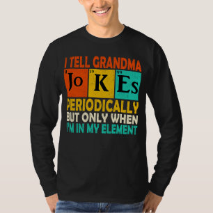 Camiseta Química Químico Vintage Eu Digo Piadas da Vovó Per