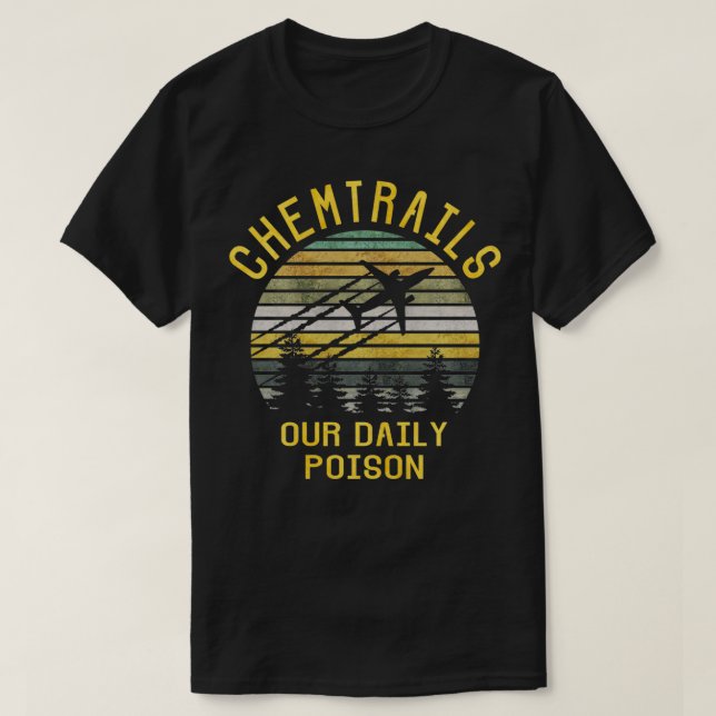Camiseta Química rastreia nosso veneno diário (Frente do Design)