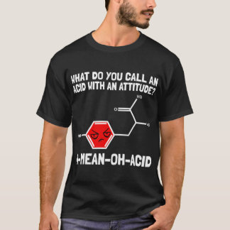 Camiseta Química Trabalho Químico Pun Amino Acid Chemical T