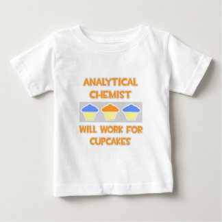 Camiseta Químico Analítico ... Trabalhará Para Cupcakes
