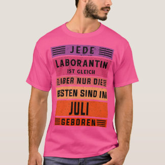 Camiseta químico aniversário Assistente do laboratório de n