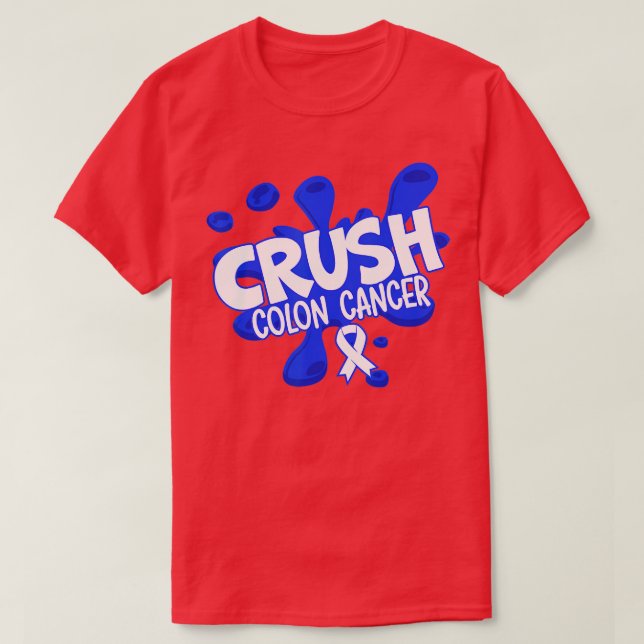 Camiseta Quimioterapia de Sensibilização do Cancer Crush Co (Frente do Design)