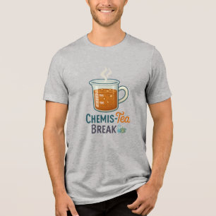 Camiseta Quimis-Tea Break - Ciência Engraçada e Café Negrit
