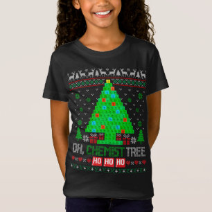 Camiseta Quimista de Química de Natal em Árvore