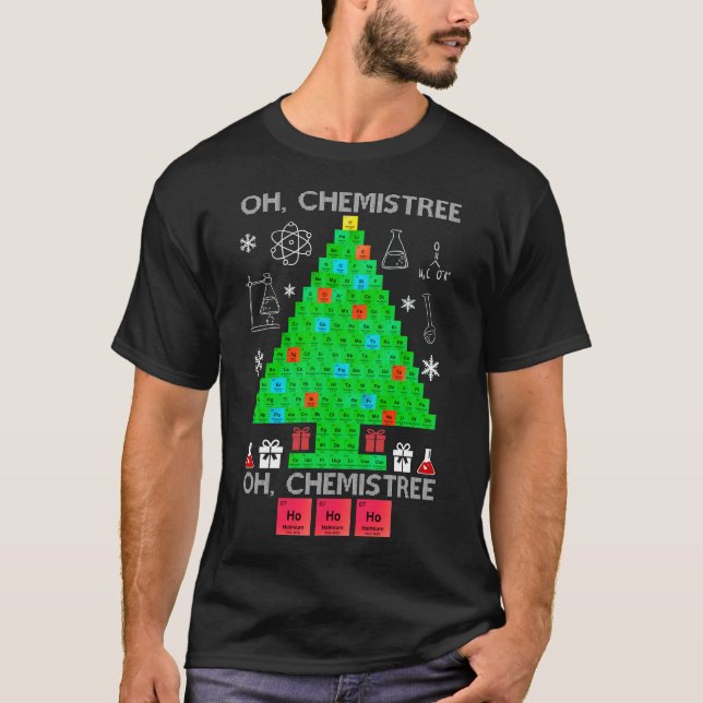 Camiseta Quimistree Chemistree Engraçado Ciência (Frente)