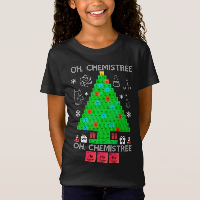 Camiseta Quimistree Chemistree Engraçado Ciência (Frente)
