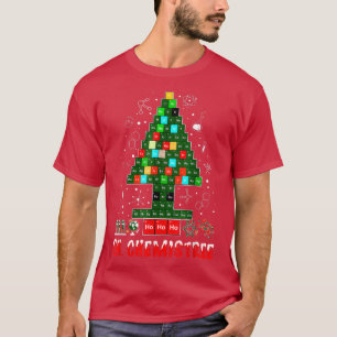 Camiseta Quimistree Funny Science Árvore de Natal
