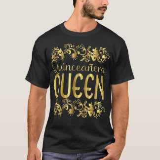 Camiseta Quinceanera Queen Birthday 15 15 Quince Quinze