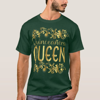 Camiseta Quinceanera Queen Birthday 15 15 Quince Quinze
