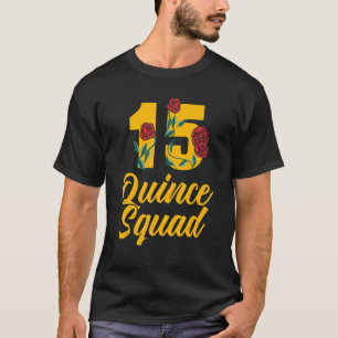 Camiseta Quinceanera Squad 15º Tema da Festa de aniversário