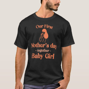 Camiseta Quinta-Feira Para O Primeiro Dia de as mães Junto