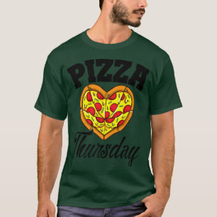 Camiseta Quinta-feira Pizza Noite Engraçada Pizza Lover Ráp