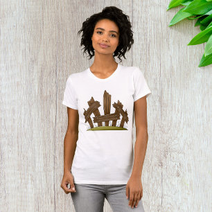 Camiseta Quintal Russo De Cerca De Madeira Quebrada