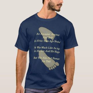 Camiseta Quintilha jocosa da evolução