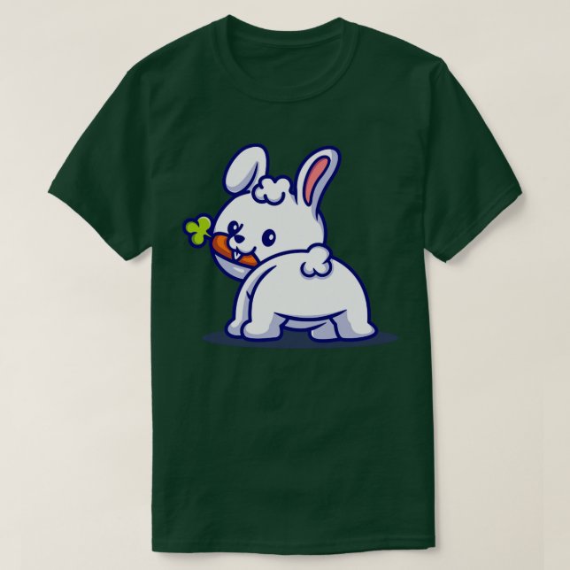 Camiseta Quinto Bebê Comendo Cenoura (Frente do Design)