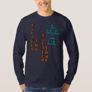 Camiseta Quinze Dois Quinze Quatro Por Par Seis