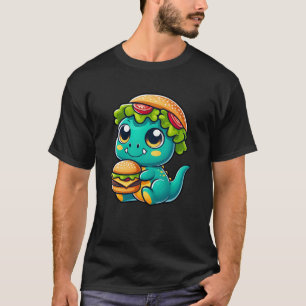 Camiseta Quirky dinossaur T-Rex com chapéu de abóbora