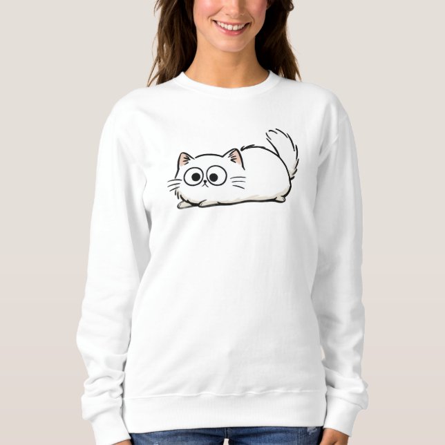 Camiseta Quirky Fluffy Tail Cat (Frente)