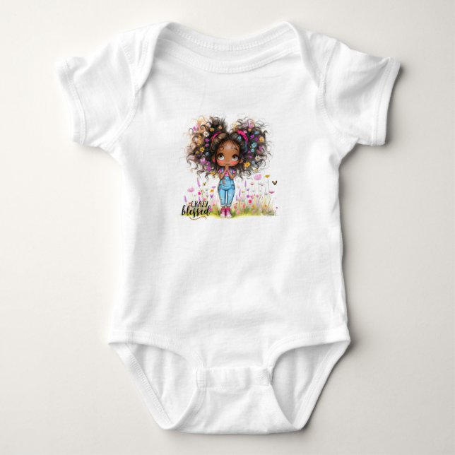 Camiseta Quirky Girl Crazy Blessed (Frente)