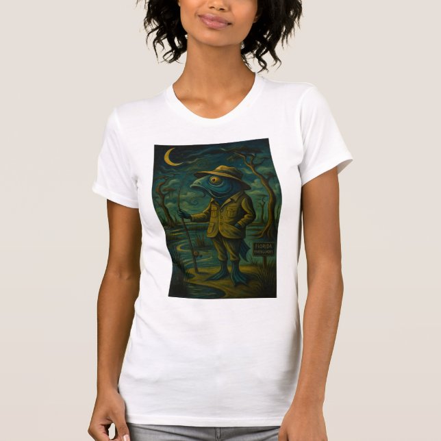 Camiseta Quirky Louisiana Bayou Fish (Frente)