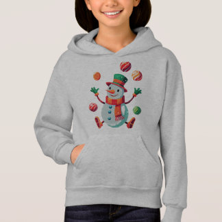 Camiseta Quirky Snowman Fazendo malabarismo