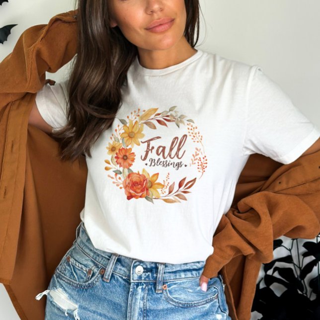 Camiseta Quitação de Fall Wreath (Criador carregado)