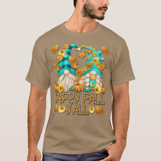 Camiseta Quitação de outono Feliz com a Bomba de Folhas de 