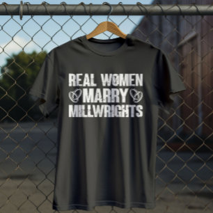 Camiseta Quitação Legal do Millwright, Casado Real Mulheres
