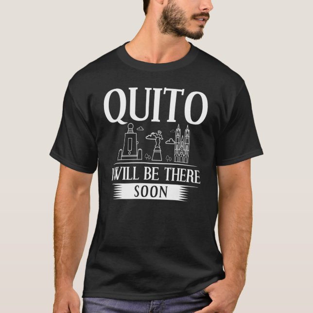 Camiseta Quito Ecuador City Trip Skyline Map Travel (Frente)