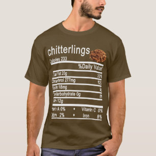 Camiseta Quitterlings Nutrição Fatos carne