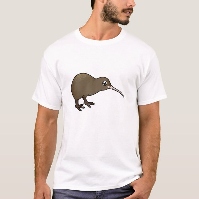 Camiseta Quivi bonito de Brown de Nova Zelândia (Frente)