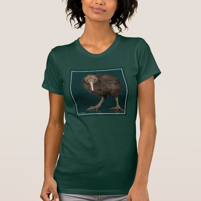 Camiseta Quivi norte de Brown da ilha (Frente)
