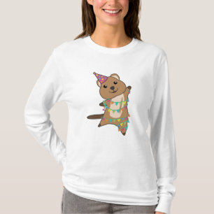 Camiseta Quokka Deseja Feliz Aniversário Para Você Quokkas