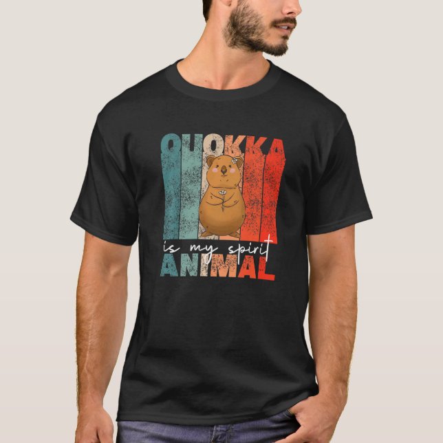 Camiseta Quokka é o meu espíritos animal doce Quokka 1 (Frente)