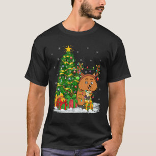 Camiseta Quokka Lover Matching Xmas Lighting Quokka Christm